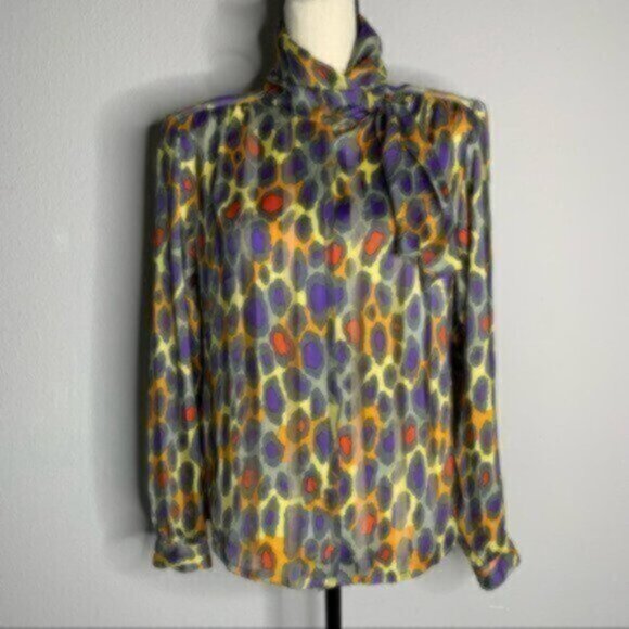 Nicola Vintage Abstract Button-Down Shirt - Picture 6 of 9